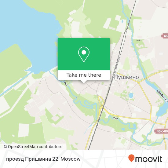 проезд Пришвина 22 map