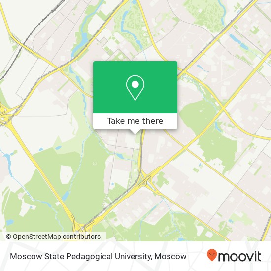 Moscow State Pedagogical University map