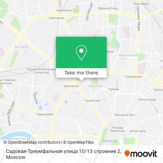 Садовая-Триумфальная улица 10 / 13 строение 2 map