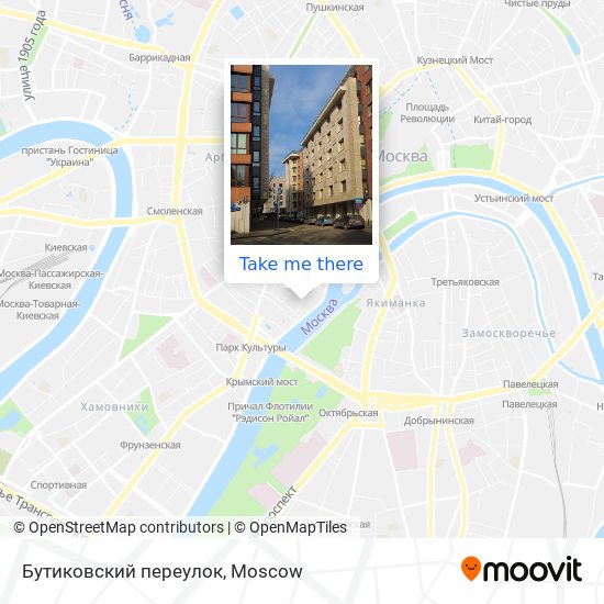 Бутиковский переулок map