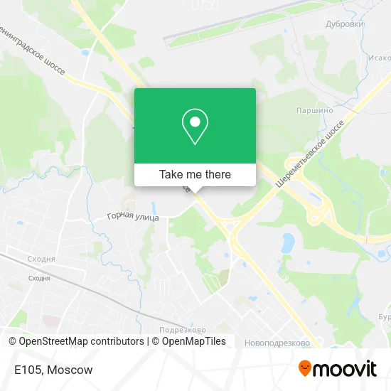 Е105 map
