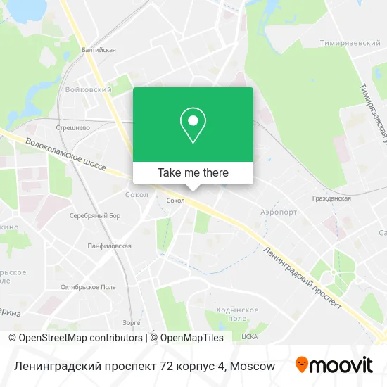 Ленинградский проспект 72 корпус 4 map