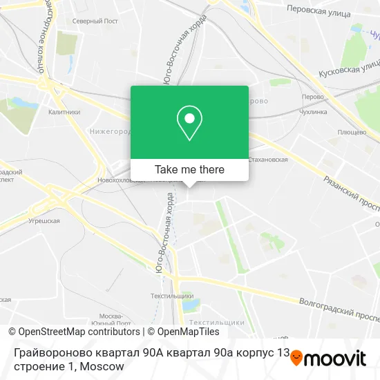 Грайвороново квартал 90А квартал 90а корпус 13 строение 1 map