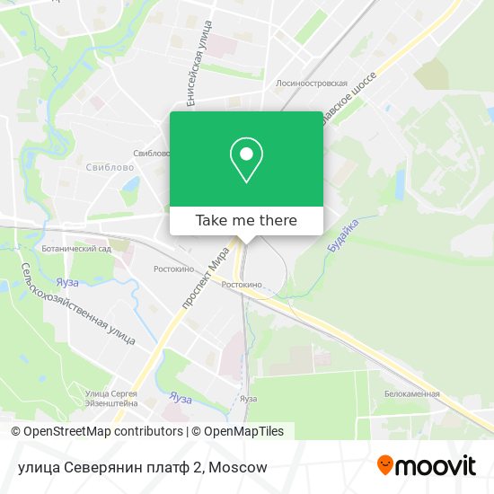 улица Северянин платф 2 map