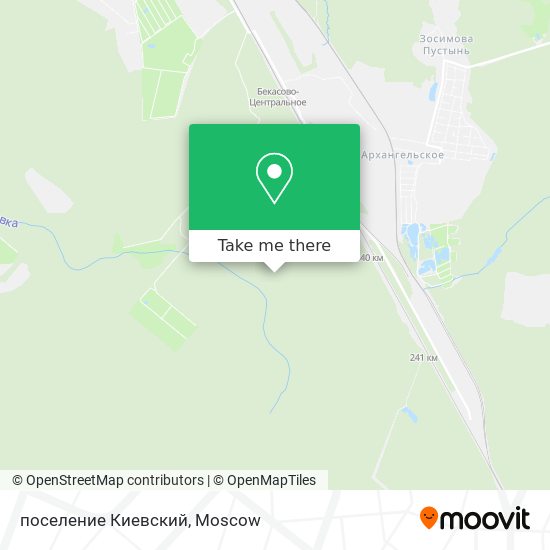 поселение Киевский map