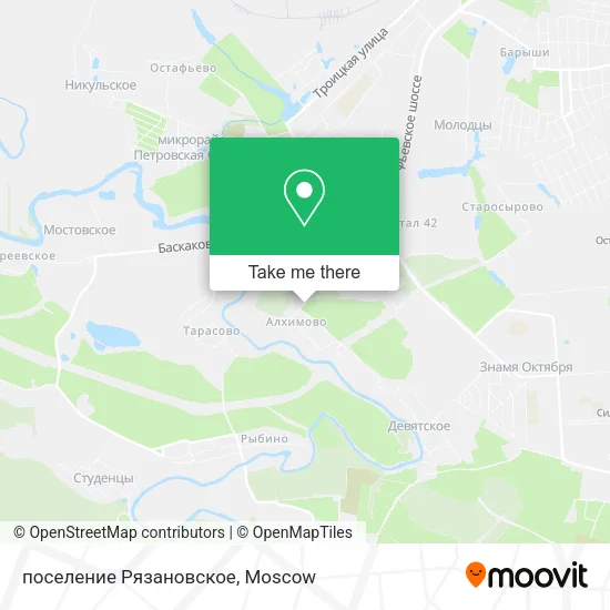 поселение Рязановское map