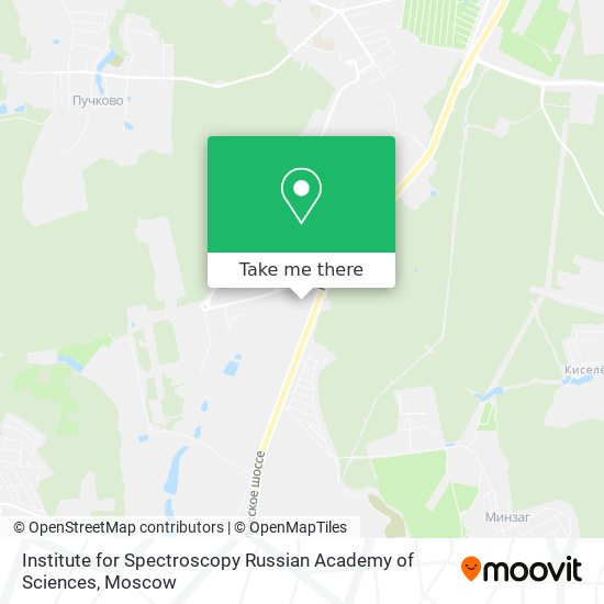 Institute for Spectroscopy Russian Academy of Sciences map