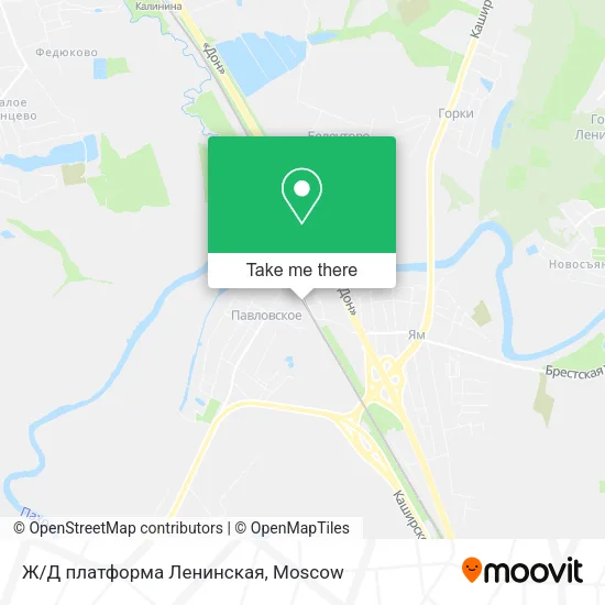 Ж/Д платформа Ленинская map