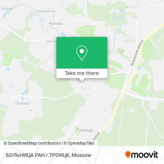 БОЛЬНИЦА РАН г.ТРОИЦК map