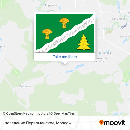 поселение Первомайское map