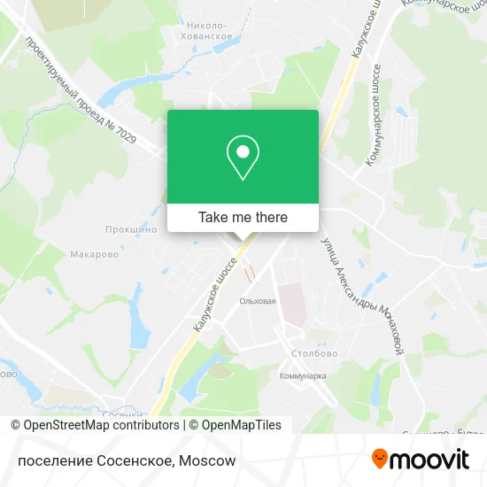 поселение Сосенское map