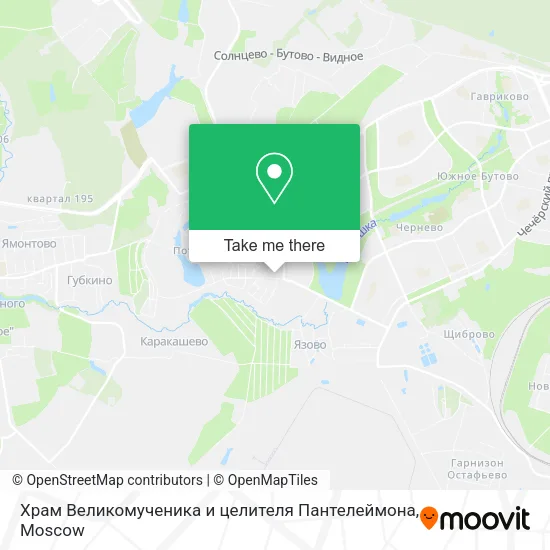Храм Великомученика и целителя Пантелеймона map