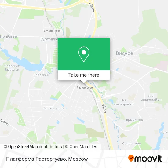 Платформа Расторгуево map