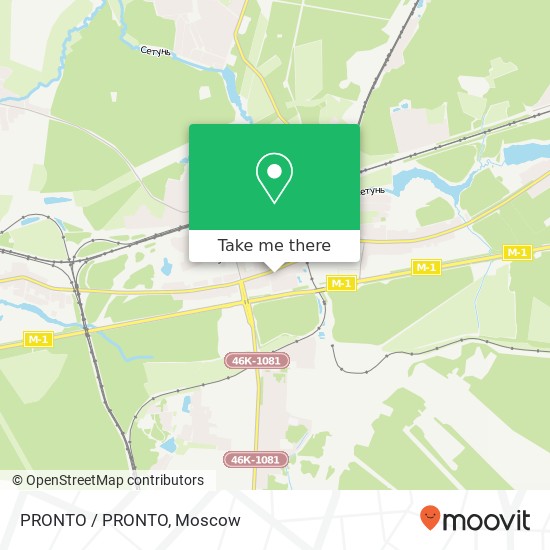 PRONTO / PRONTO map