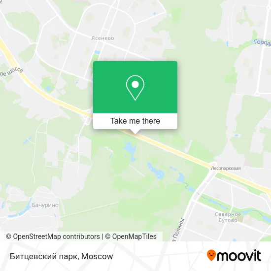 Битцевский парк map