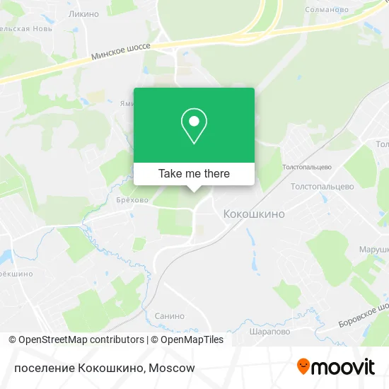 поселение Кокошкино map