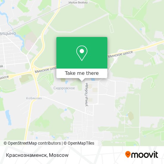 Краснознаменск map