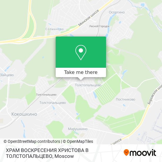 ХРАМ ВОСКРЕСЕНИЯ ХРИСТОВА В ТОЛСТОПАЛЬЦЕВО map