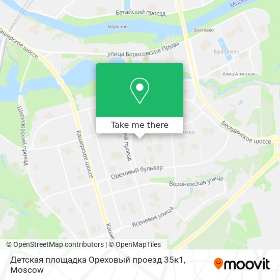 Детская площадка Ореховый проезд 35к1 map