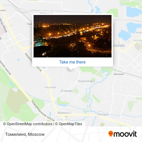 Томилино map