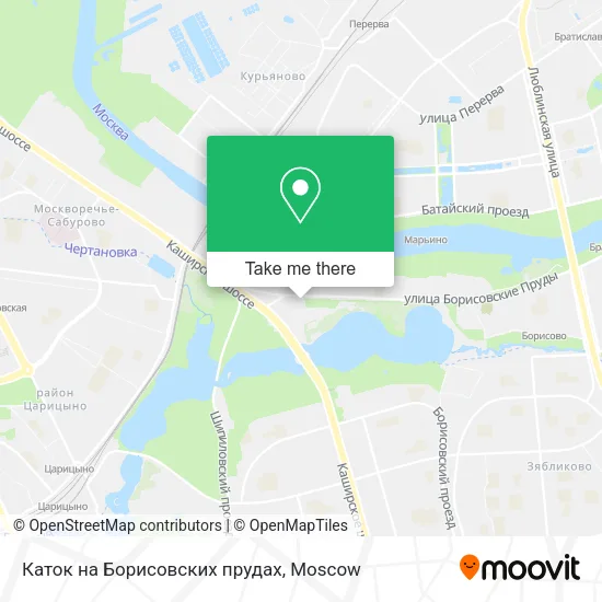 Каток на Борисовских прудах map