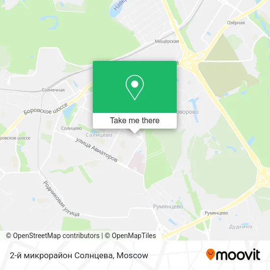 2-й микрорайон Солнцева map