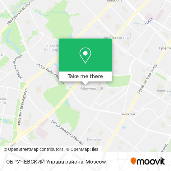 ОБРУЧЕВСКИЙ Управа района map