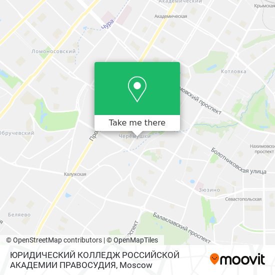 ЮРИДИЧЕСКИЙ КОЛЛЕДЖ РОССИЙСКОЙ АКАДЕМИИ ПРАВОСУДИЯ map