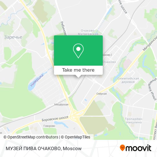 МУЗЕЙ ПИВА ОЧАКОВО map