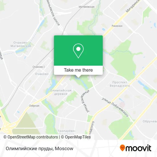 Олимпийские пруды map