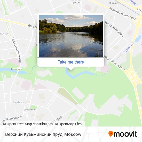 Верхний Кузьминский пруд map