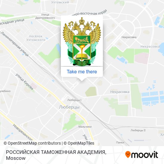 РОССИЙСКАЯ ТАМОЖЕННАЯ АКАДЕМИЯ map