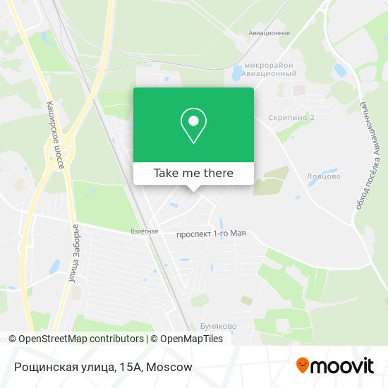 Рощинская улица, 15А map