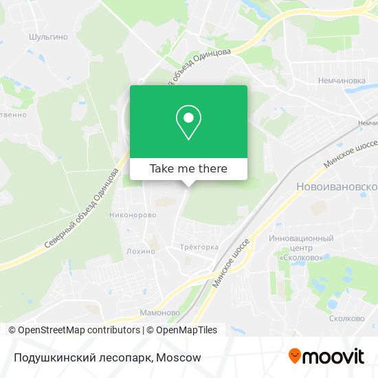 Подушкинский лесопарк map