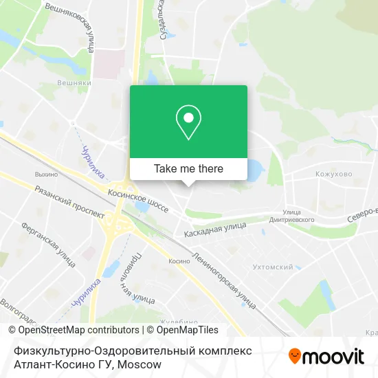 Физкультурно-Оздоровительный комплекс Атлант-Косино ГУ map