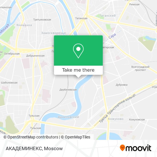 АКАДЕМИНЕКС map