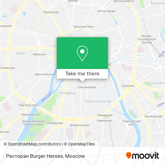 Ресторан Burger Heroes map