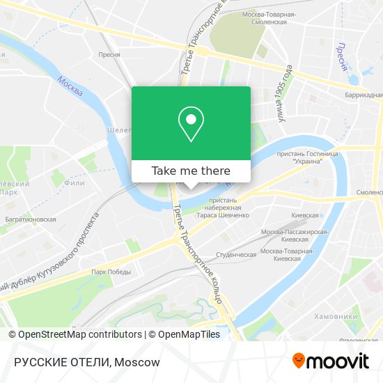 РУССКИЕ ОТЕЛИ map