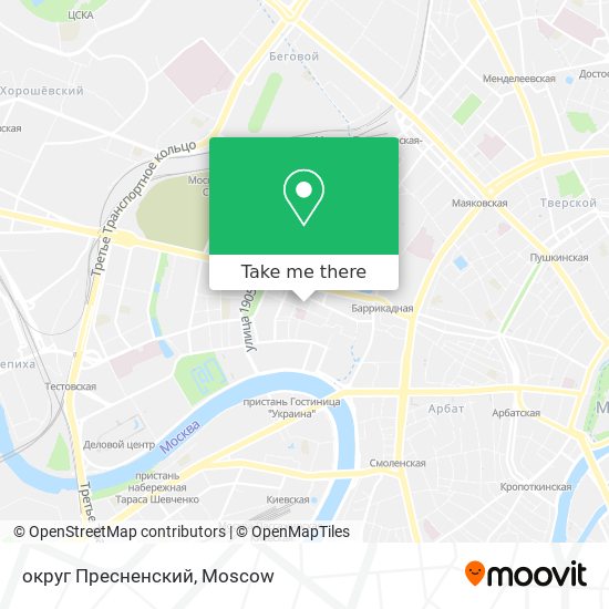 округ Пресненский map