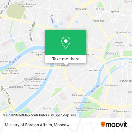 Ministry of Foreign Affairs map