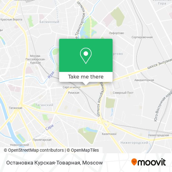 Остановка Курская-Товарная map