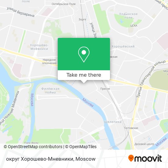 округ Хорошево-Мневники map