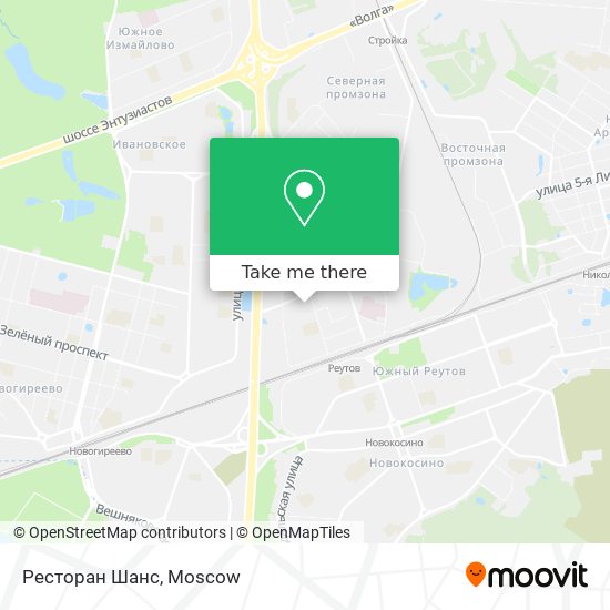 Ресторан Шанс map