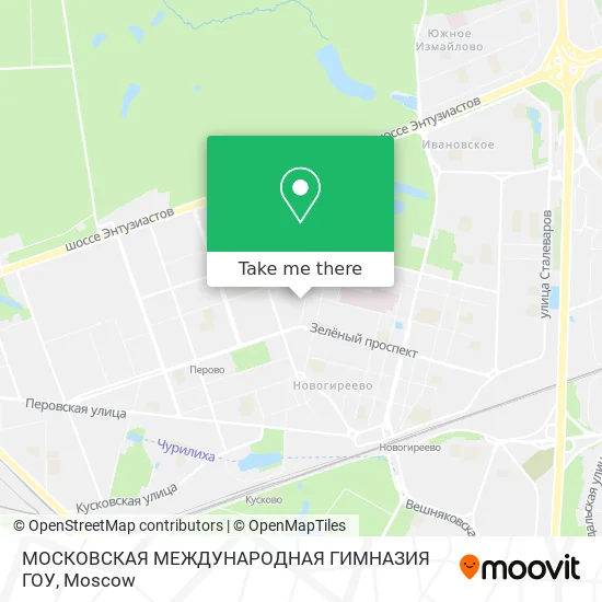 МОСКОВСКАЯ МЕЖДУНАРОДНАЯ ГИМНАЗИЯ ГОУ map