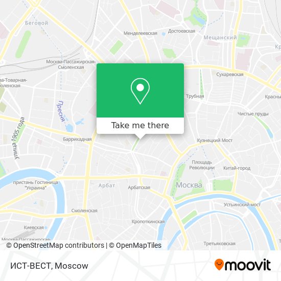ИСТ-ВЕСТ map