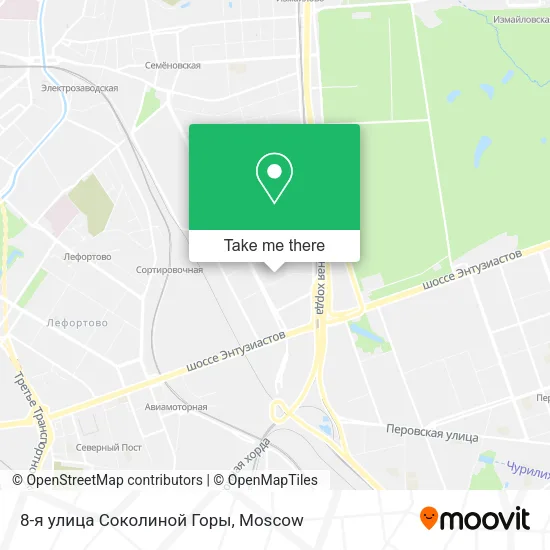 8-я улица Соколиной Горы map