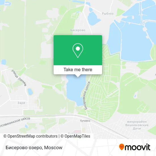 Бисерово озеро map