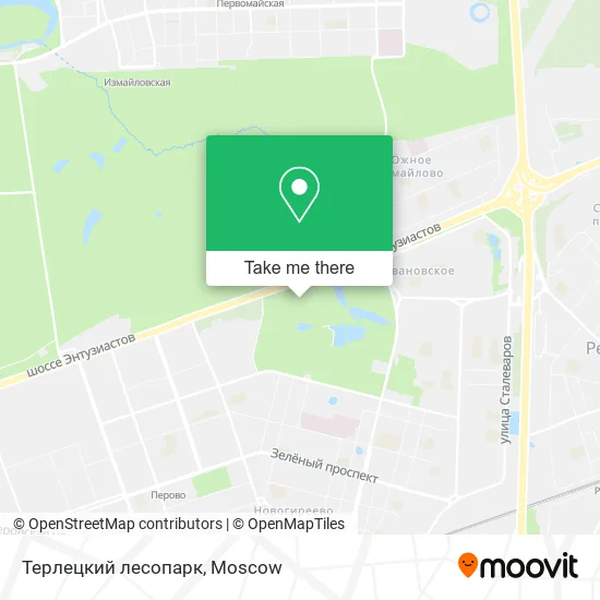 Терлецкий лесопарк map