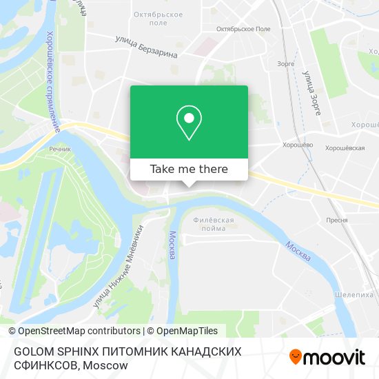 GOLOM SPHINX ПИТОМНИК КАНАДСКИХ СФИНКСОВ map