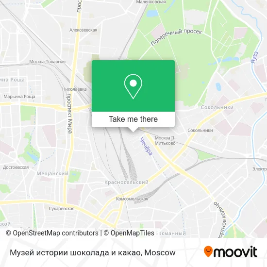 Музей истории шоколада и какао map